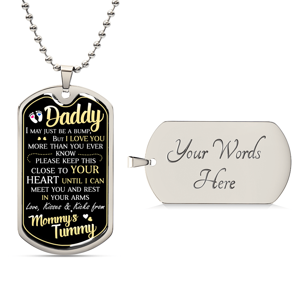 Dad To Be - Dog Tag Necklace